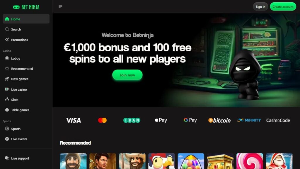 ervaringen met de online goksite van betninja